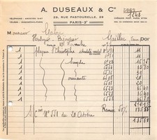 1937 A DUSEAUX A PARIS - M