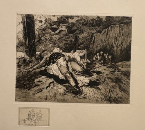 Printemps gravure eau forte - eau,