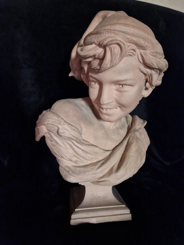 Grand buste ancien terre - buste,
