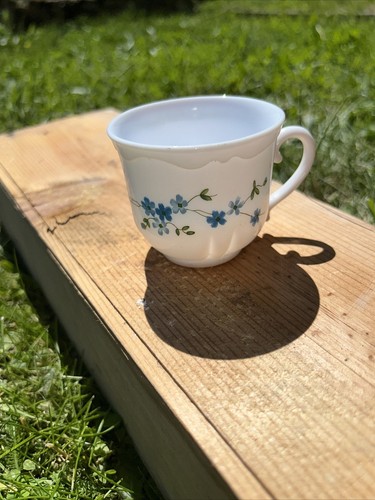 Vintage tasse arcopal - , myosotis