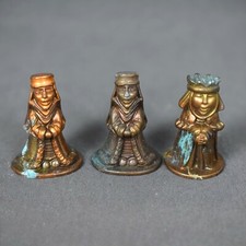 Lot 3 figurines Kinder métal
