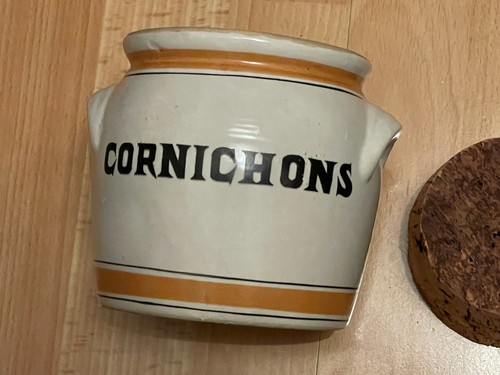 Pot cornichons grès - À,