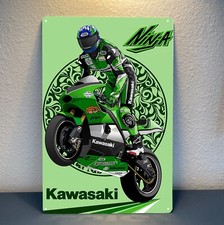 Affiche métal moto Kawasaki
