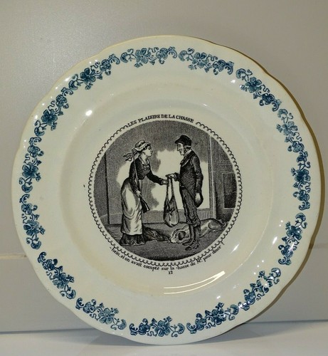 Ancienne assiette dessert - assiette,