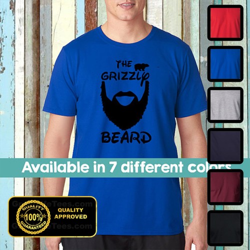 Grizzly beard tshirt funny - beard,
