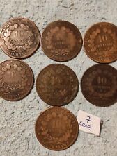 Lot de 7 pièces de monnaie