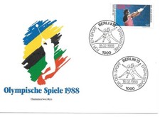 ALLEMAGNE BUNDESPOST 1988 JEUX