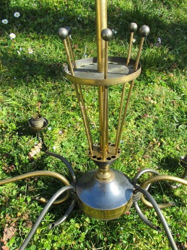 Vintage ancien lustre tole - ancien,