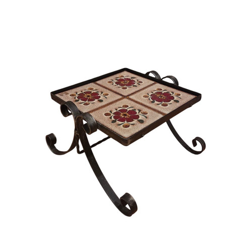 Tabouret fleurs - tabouret,