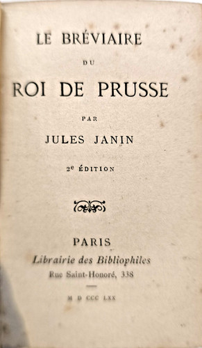 Bréviaire roi de prusse - le,