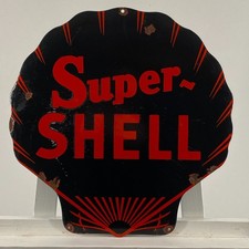 Plaque émaillée Shell -