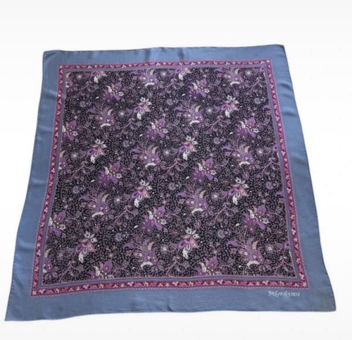 Foulard carre ysl crêpes - carre, en