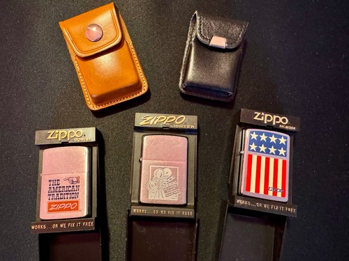 Lot briquets zippo des - de, 3