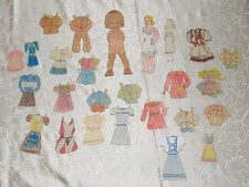 Lot Poupées en Papier