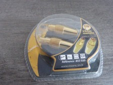2 fiches coaxiales male et femelle ,VISIONIC  (sc)