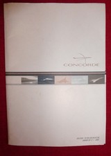 Pochette de bord passager avion Concorde Air France