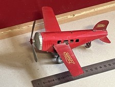 AVION AILES PLIABLES TOLE MECANIQUE PAYA RBA COULEUR ROUGE NEUF EN BOITE