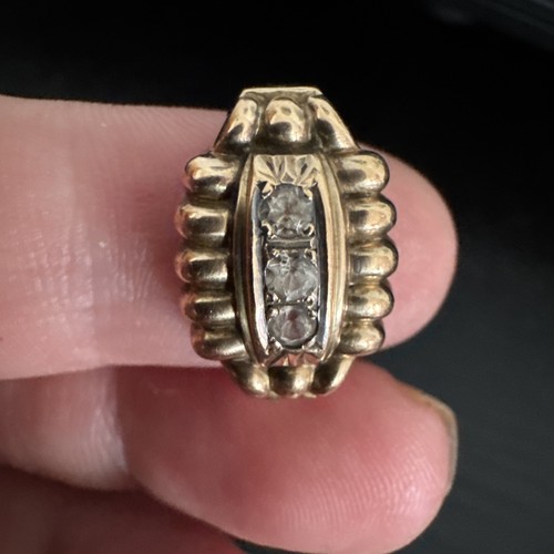 Bague carats or argent - or, 18