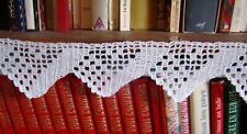Cantonnière,Galon, frise, rideau, bordure d'étagère, Decor dentelle Crochet,