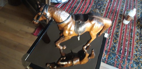 Cheval cuir art - cheval, en