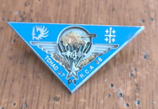 Insigne Militaire 1° RHP 4° Escadron Tchad 87 RCA 88 J Balme Matriculé  /Y11