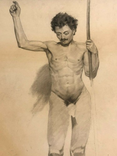 Académie dessin nu - &,