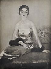 Kees VAN DONGEN : Jeune fille au Boa, GRAVURE signée, 1925
