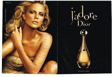 PUBLICITE ADVERTISING   2009   DIOR  CHARLIZE THERON "J'ADORE' parfum (2 pages)