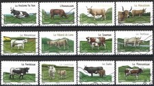 FRANCE - Série de 12 timbres