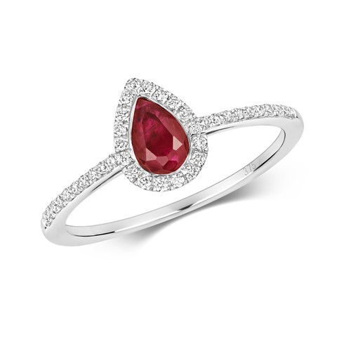 Bague femme pavage blanc 9 - or,