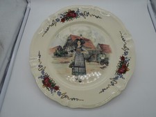 SUPERBE GRAND PLAT EN FAIENCE DE OBERNAI SARREGUEMINES FRANCE