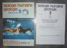 LIVRE BIOLOGIE HUMAINE GEOLOGIE 3ème EVEIL A LA VIE - HATIER -  1980 - SPECIMEN