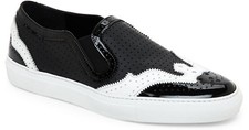 Baskets slip-on en cuir de