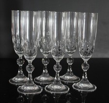 6 flûtes à champagne cristal d'Arques modèle Ovation H 21,3 cm