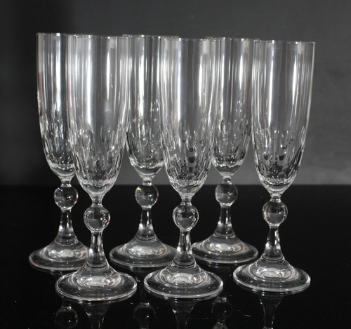 Flûtes champagne cristal - 6,