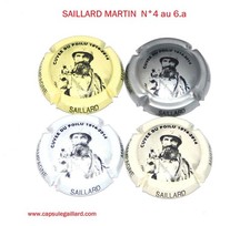 Série de 4 Capsules de champagne SAILLARD MARTIN N°4 au 6.a