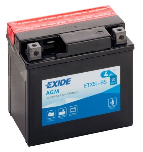 Batterie moto etx5l exide - batterie,