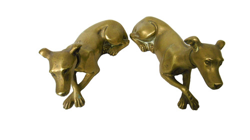 Statue chiens levrier en - 2,