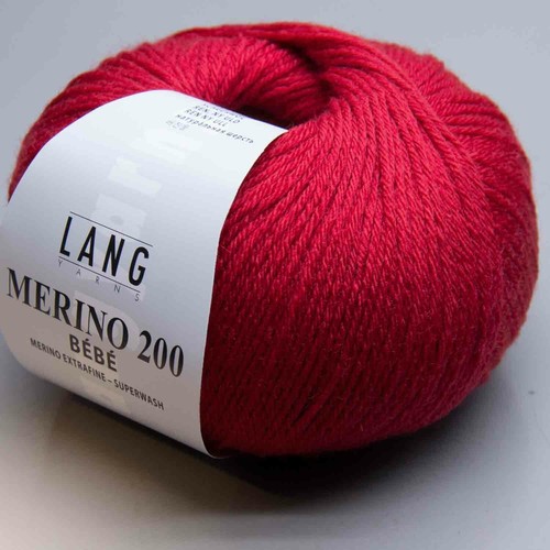Lang yarns merino 200 bebe - merino,
