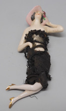 -ANCIENNE POUPEE PORCELAINE DEMI FIGURINE avec JAMBES ART DECO GERMANY         D