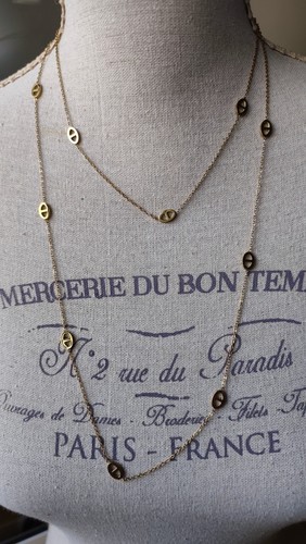 Sautoir nez cochon acier - nez, de