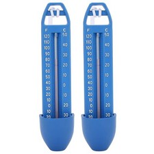2Pcs 16.5x3.7cm Floating Swimming Pool Thermometer For Swimming Pool SPA Sauna