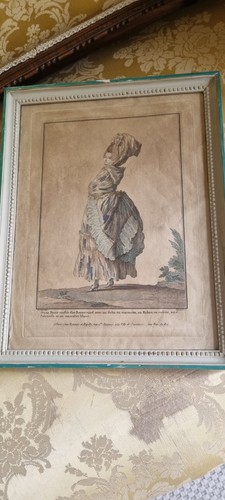Gravure mode époque xviii - gravure,