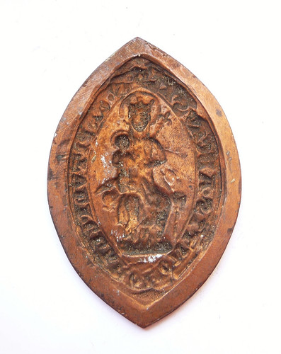 Empreinte sceau medieval à - de,