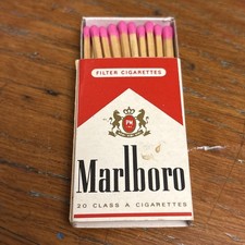 Boîtes d’Allumettes MARLBORO RED Pizza Vesuvio, Paris - Vintage Années 80s