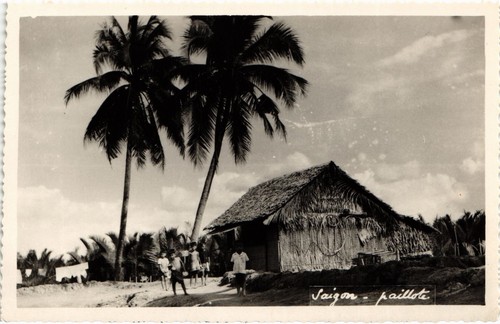 Cpa vietnam saigon paillote - cpa,