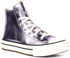 Converse A13449C Ct En Éva Lift Plateforme Baskets Femmes En Violet UK 3 - 7