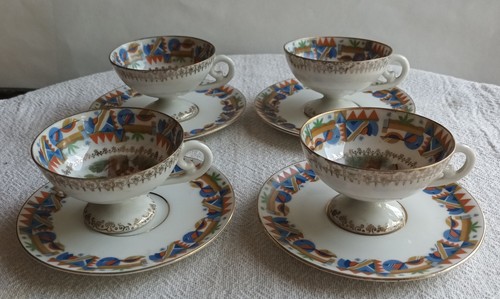 Tasses piedouche saxe - tasses,