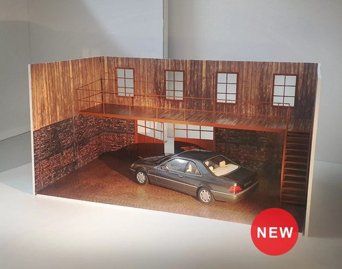 Maquette diorama garage deux