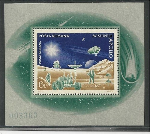 Romania c192 mnh moon - romania,